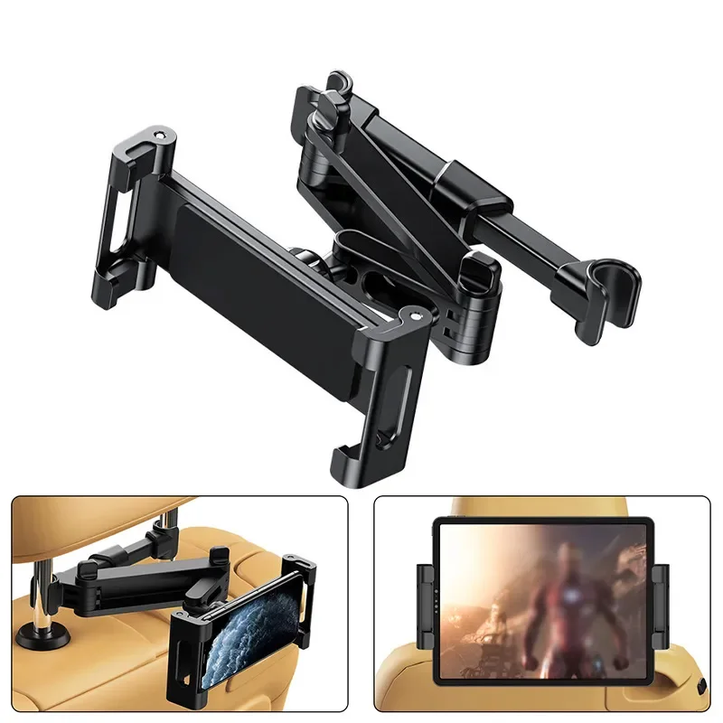 Tablet Car Mount - 360 Degree Rotating Adjustable Car Headrest