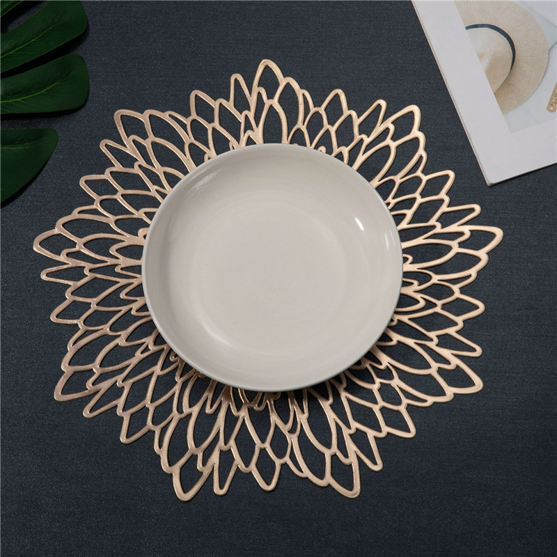 Tablet Accessories Kit - PVC Hibiscus Flowers Placemat Dining Table