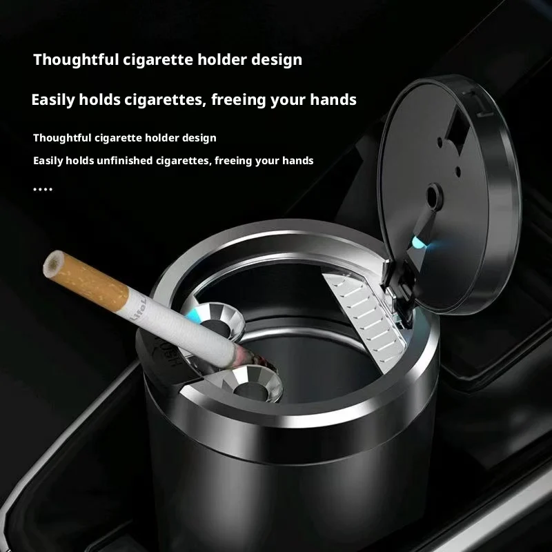 Tablet Car Accessories - Portable Luminous LED Car Ashtray Universal