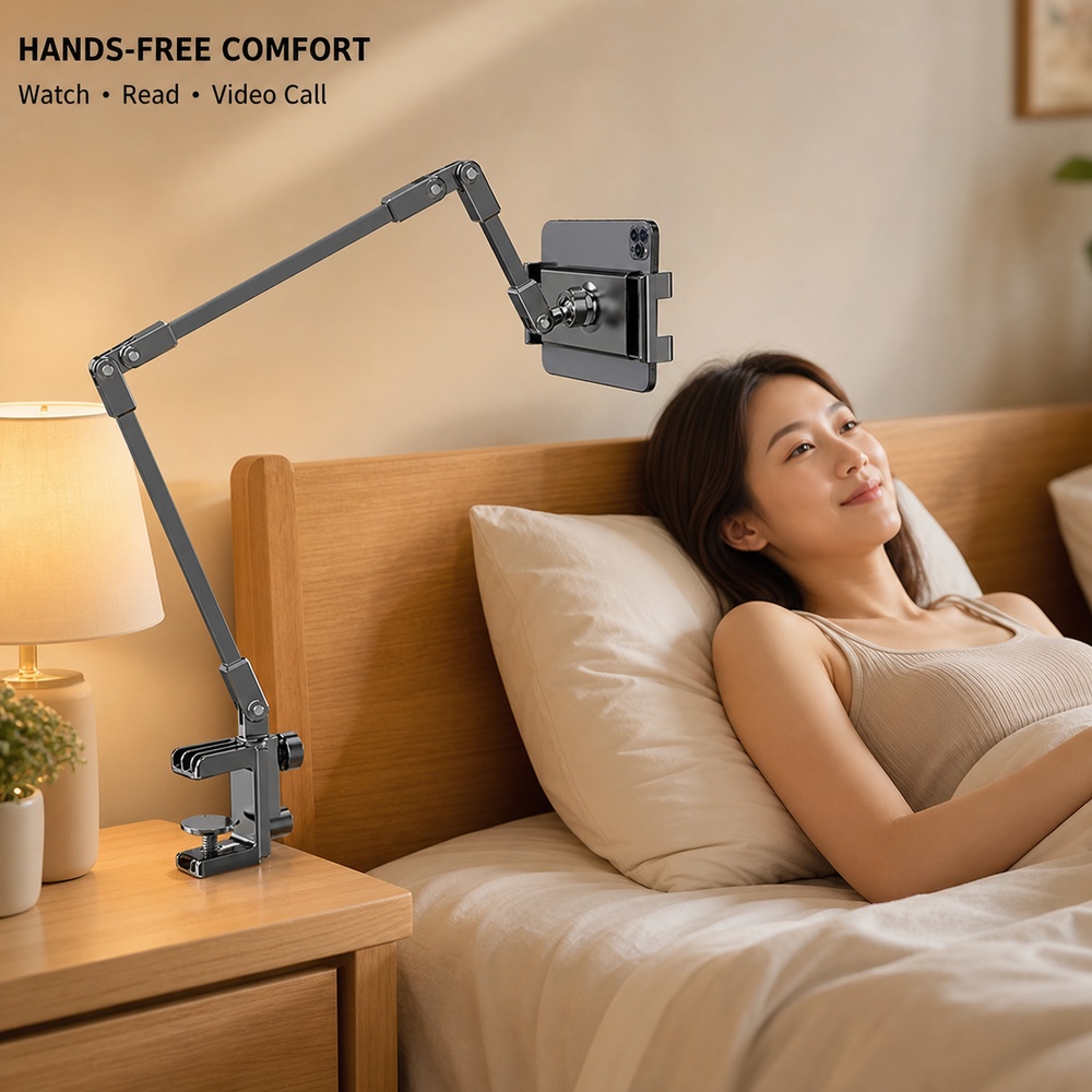 Adjustable Bed Phone Holder St - đánh giá và giá Essential Tablet Accessories