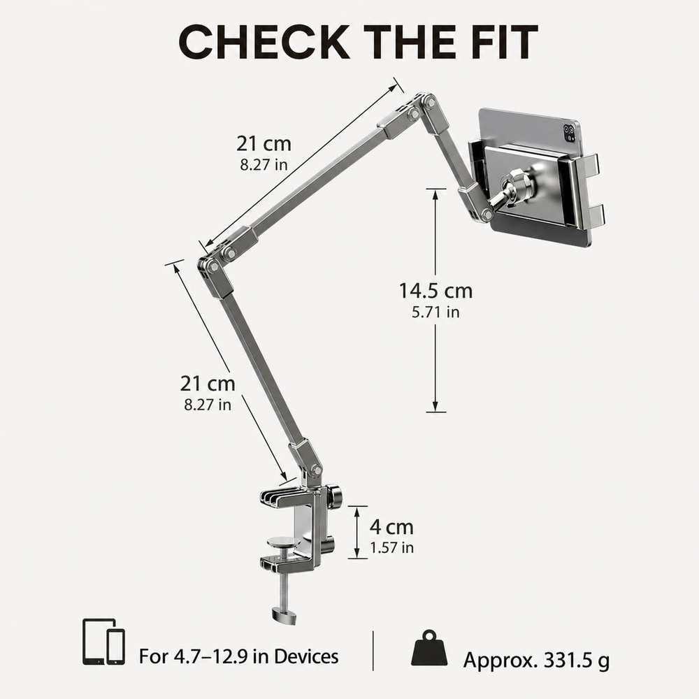 Adjustable Bed Phone Holder St - đánh giá và giá Essential Tablet Accessories