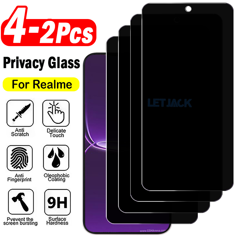 2-4Piece Anti-spy Protective F - đánh giá và giá Realme Note 50