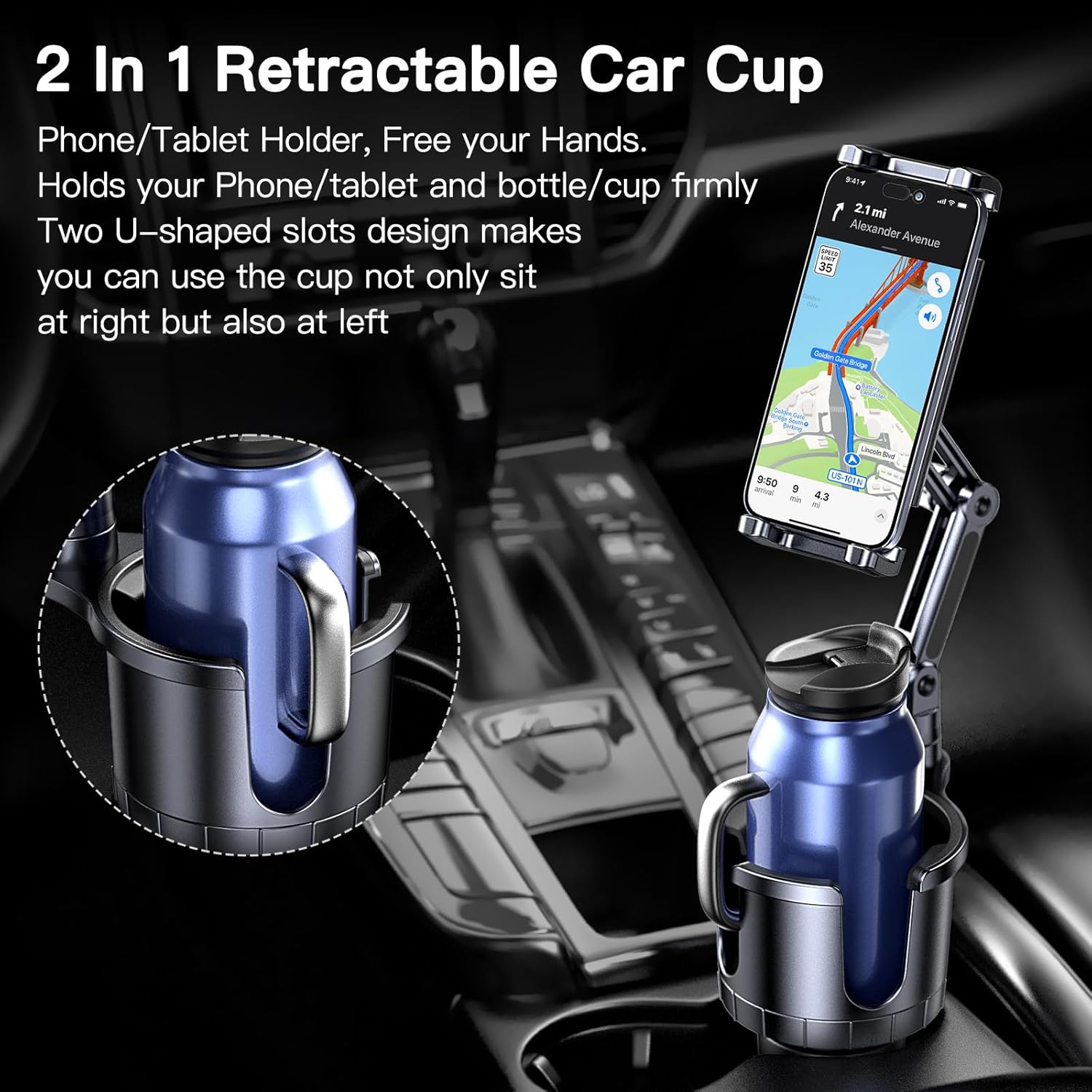 Cup Holder Phone Tablet Mount, - đánh giá và giá Tablet Car Mount