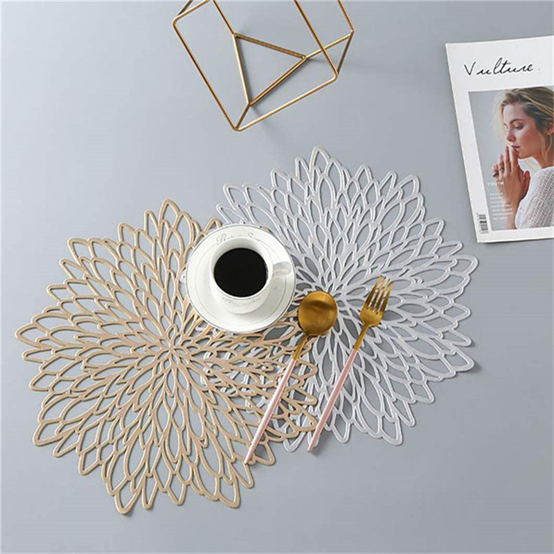 PVC Hibiscus Flowers Placemat  - đánh giá và giá Tablet Accessories Kit
