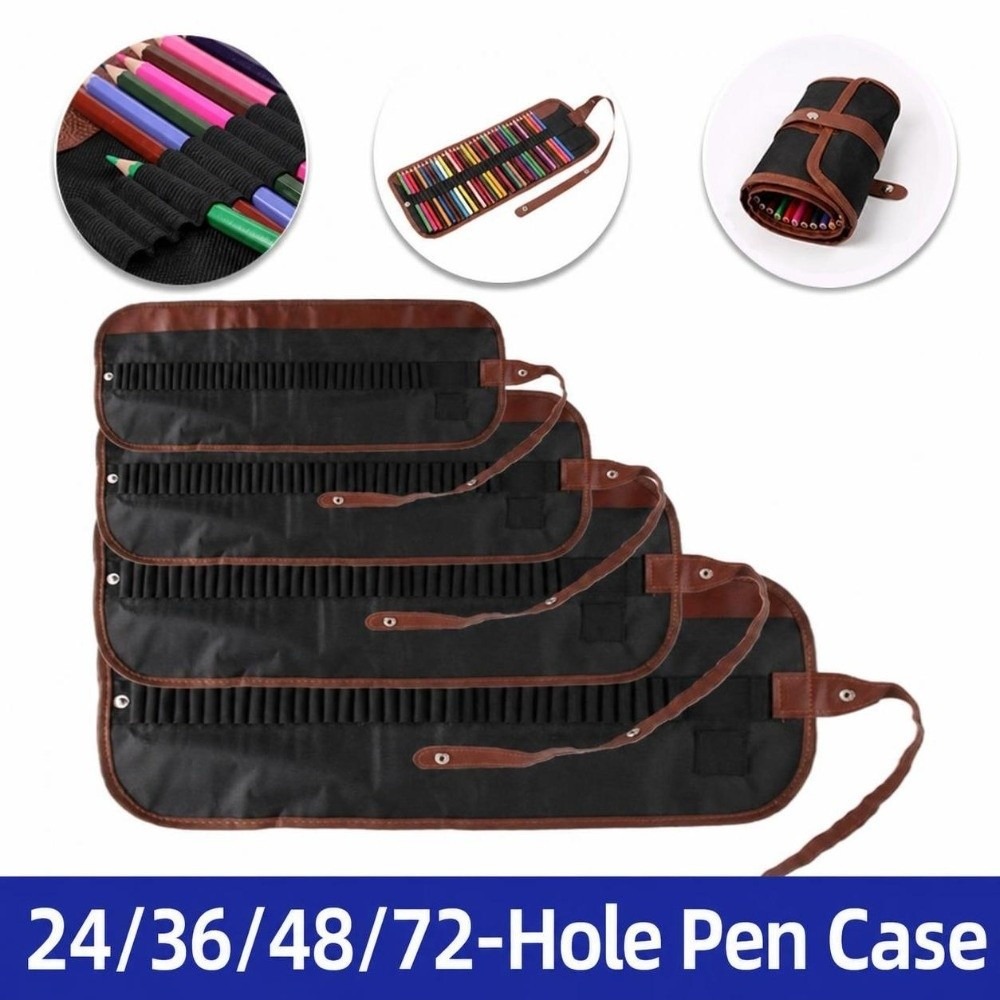 24/36/48/72 Slots Roll Up Penc - đánh giá và giá Case With Pencil Holder