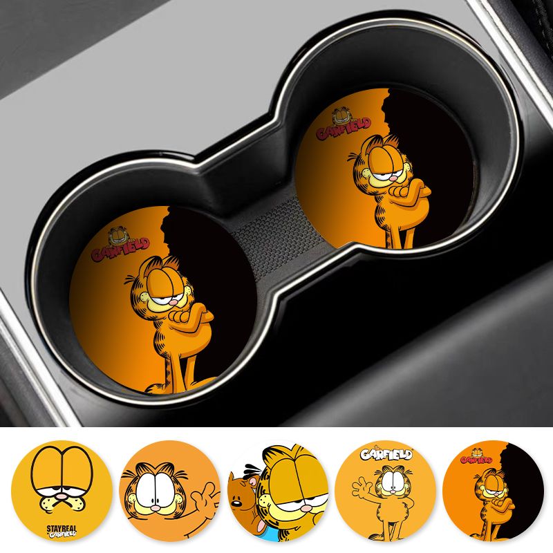 Cartoon Garfield Car Cup Coast - đánh giá và giá Tablet Car Accessories