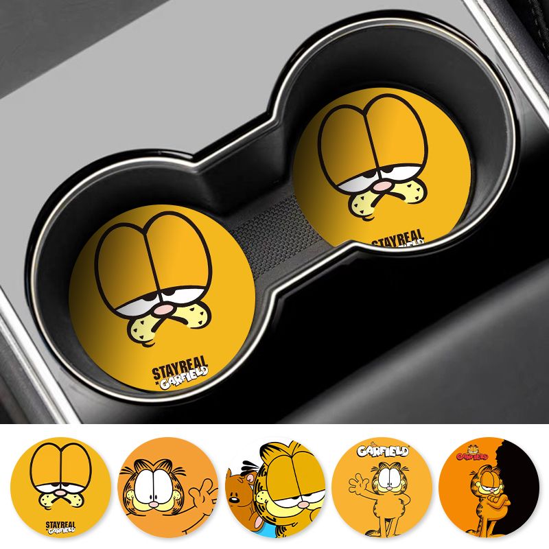 Cartoon Garfield Car Cup Coast - đánh giá và giá Tablet Car Accessories