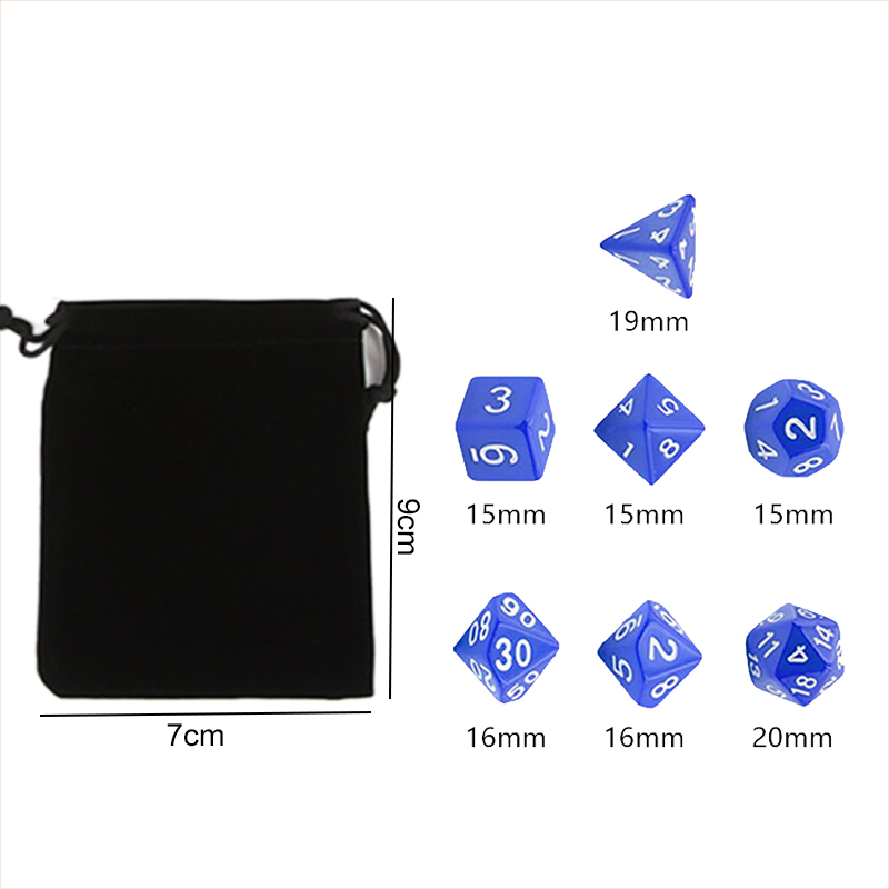7-Piece Polyhedral Dice Set wi - đánh giá và giá Tablet Accessories Kit