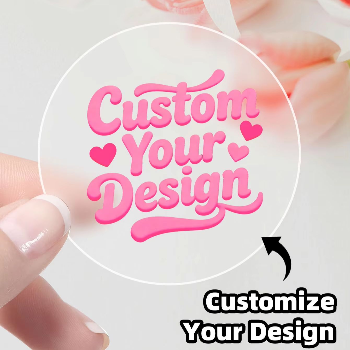 1-90PCS Custom Round Clear Sti - đánh giá và giá Case With Pencil Holder