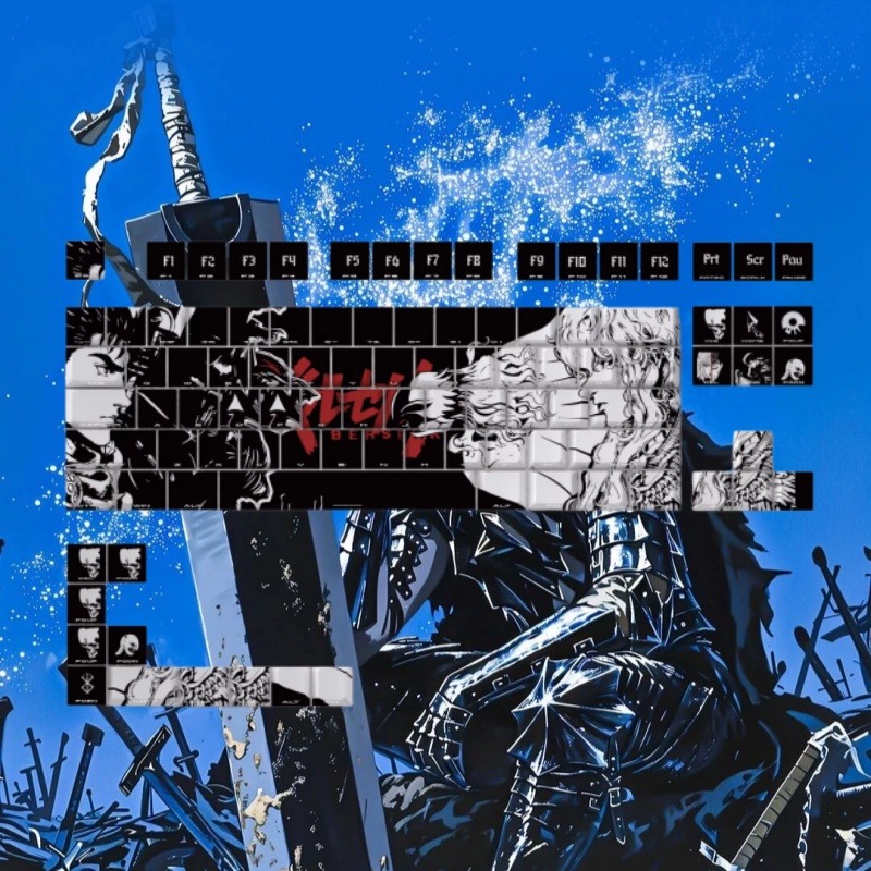 BERSERK Theme Anime Keycap 98  - đánh giá và giá Tablet Gaming Accessories